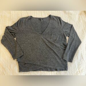 1.State Faux Wrap Sweater - large